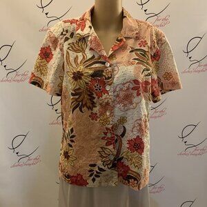 Jamaica Bay. Size Medium. Comfy Short Sleeve Aloha Hawaiian Shirt. B81.